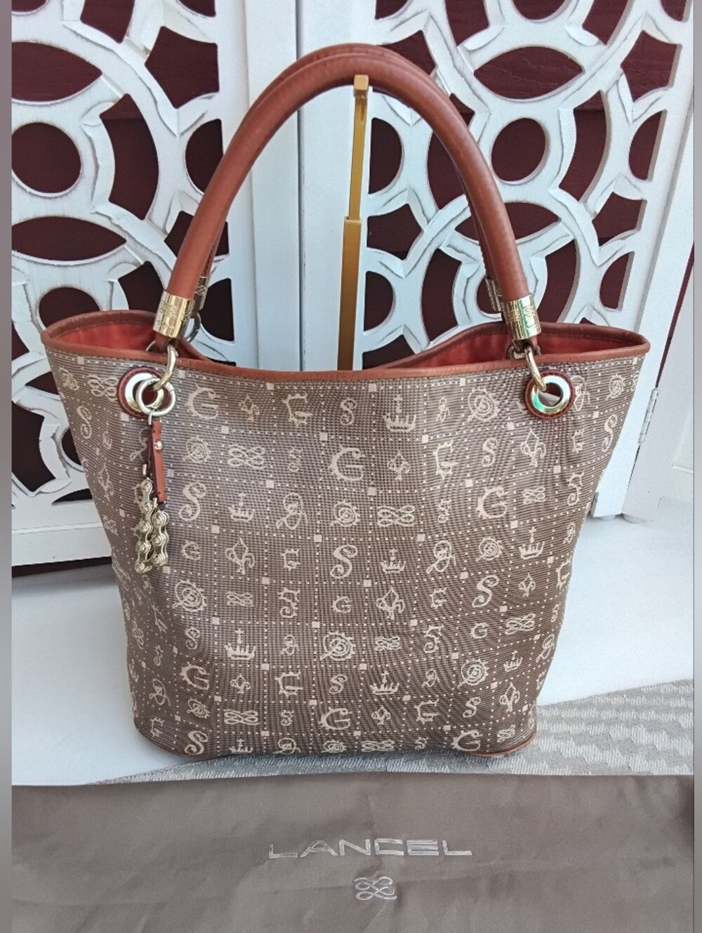 Lancel Paris Salvatore Dali Designed Tote Bag
